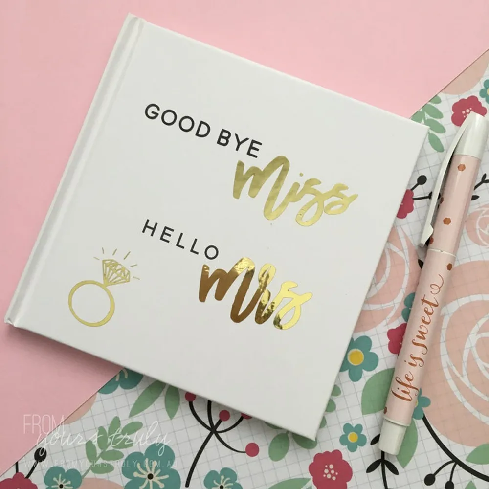 Золотое кольцо фольгированная Свадебная Гостевая книга на заказ гостевая мисс