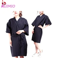 black salon client gown robes cape hair salon hair cutting smock for clients kimono style