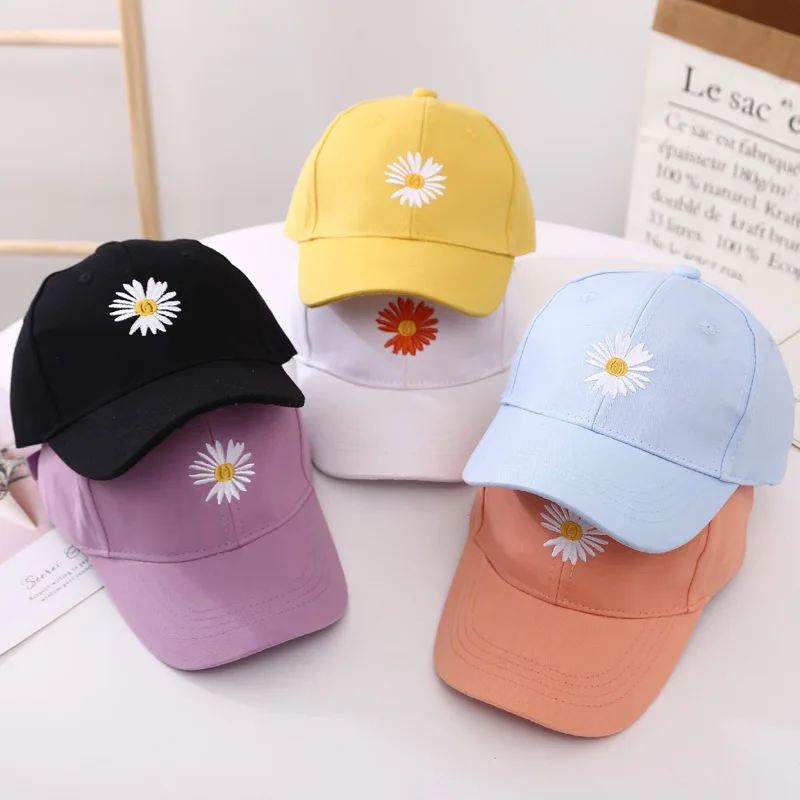 New Small daisies Baseball Cap Kids Boys Girls Adjustable Fashion Cartoon Children Snapback Hats Bone dad hat | Аксессуары для