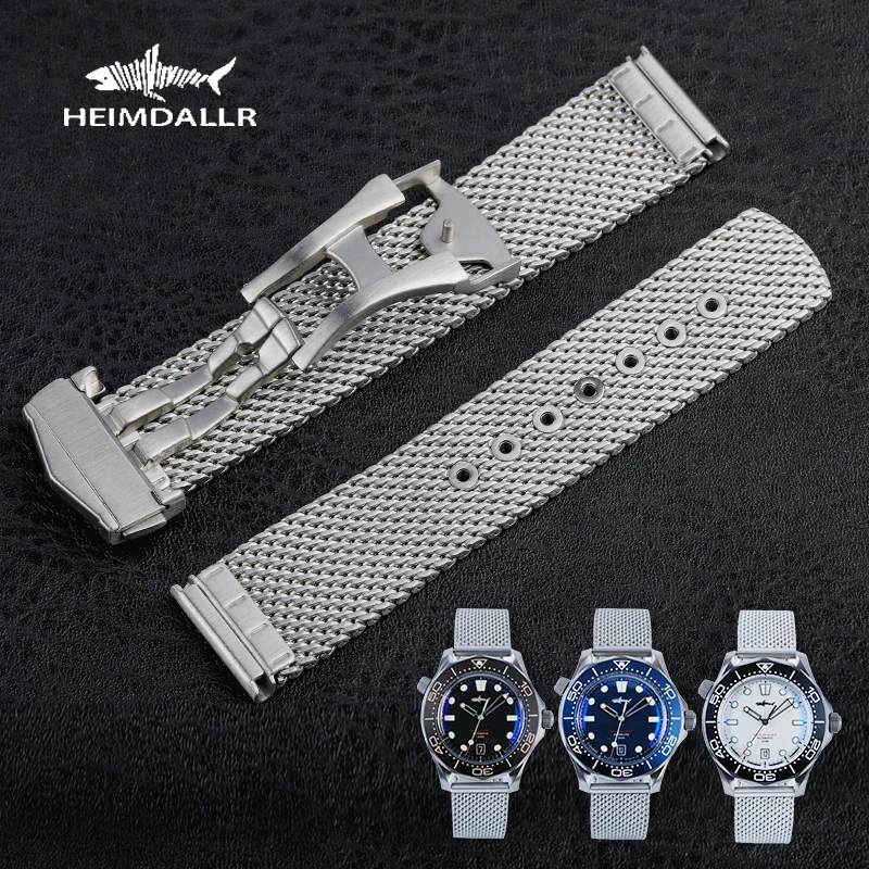 

Heimdallr Mesh Band for NTTD Steel Watch Strap For Titanium Sea Ghost Stainless Steel Watch Bracelet