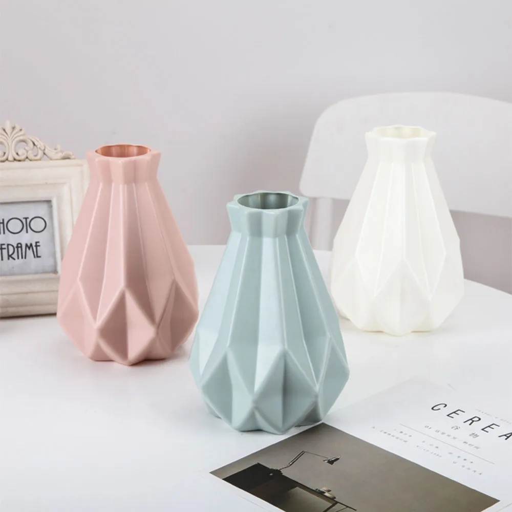 Пластиковая ваза для оригами скандинавский минимализм цветочный горшок