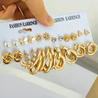 Geometirc массивный Большой акриловый круглый обруч женские серьги набор для женщин девушек модные серьги 2021 Модные аксессуары ювелирные изделия