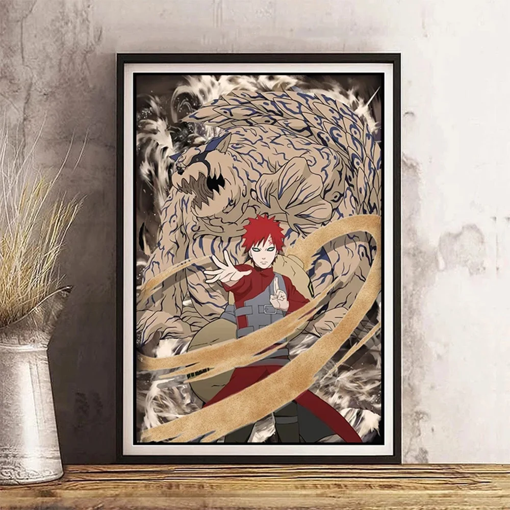 

Japanese Anime Naruto Gaara Canvas Painting Posters and Prints Wall Art Picture Boy Bedroom Home Decoration Cuadros Gift