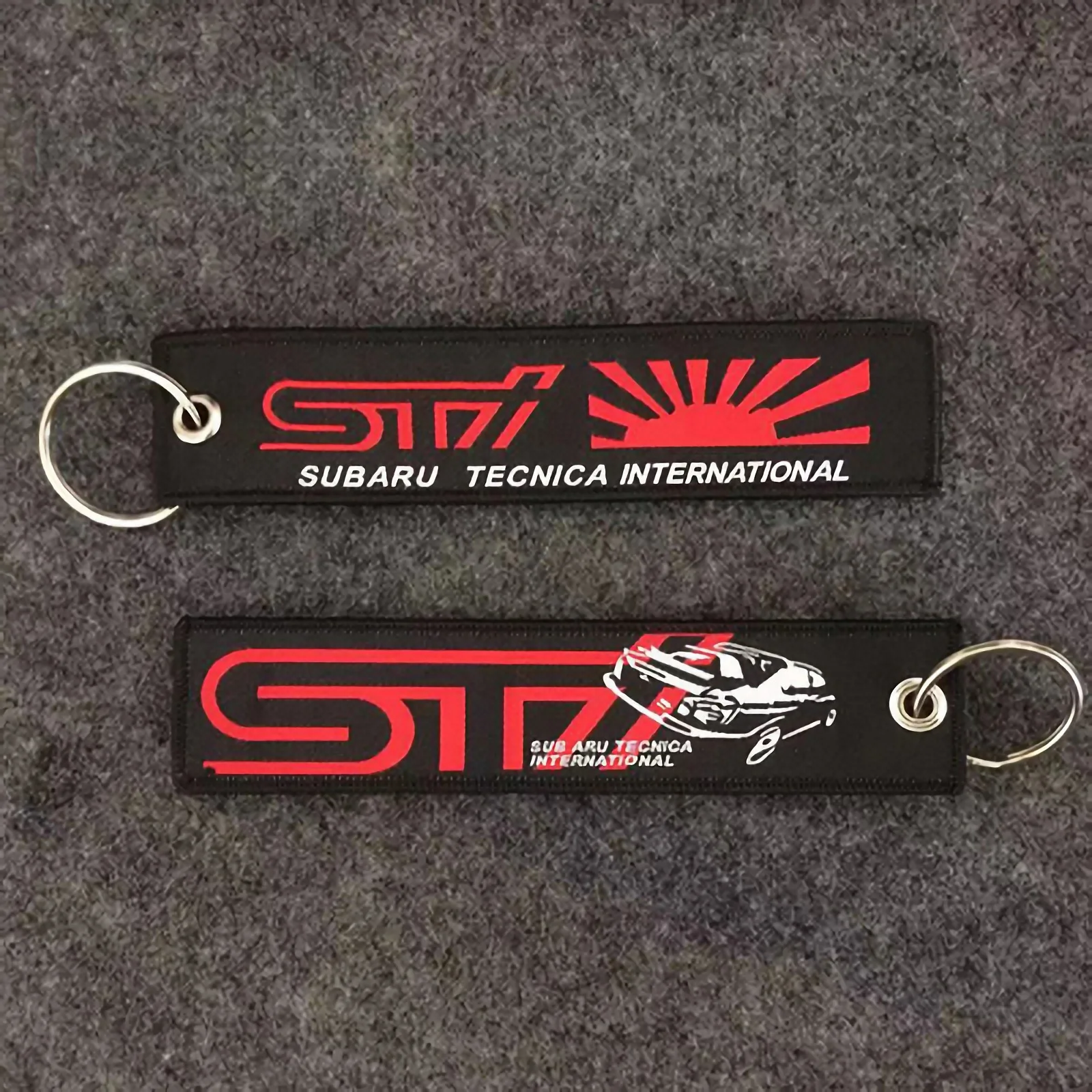 JDM автомобильный брелок нейлоновая вышивка для этикетки STI шнурок Subaru forester impreza xv