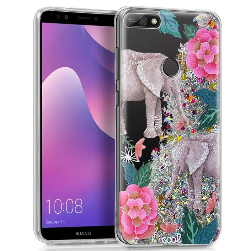 Чехол для huawei Y7 (2018)/Honor 7C Блестящий слон|Бамперы| |