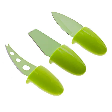 Cheese knives 3 PCs non stick light green Mayer &amp Boch 24188 | Дом и сад
