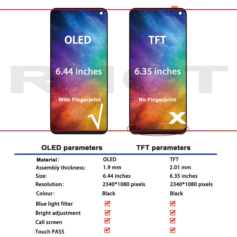 Pantalla Super AMOLED Original de 6,44 pulgadas para Vivo X30 Pro, montaje de repuesto de digitalizador t&aacute;ctil-1