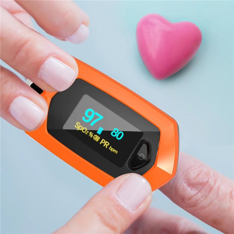 

Pulse Oximeter Finger SPO2 PR Heart Rate Monitor Health Care Recargable Medica Oximetro De Dedo Blood Oxygen Saturation Meter