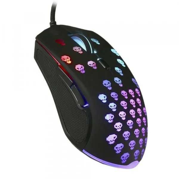Мышь проводная игровая SMARTBUY Rush Skull черный + подсветка