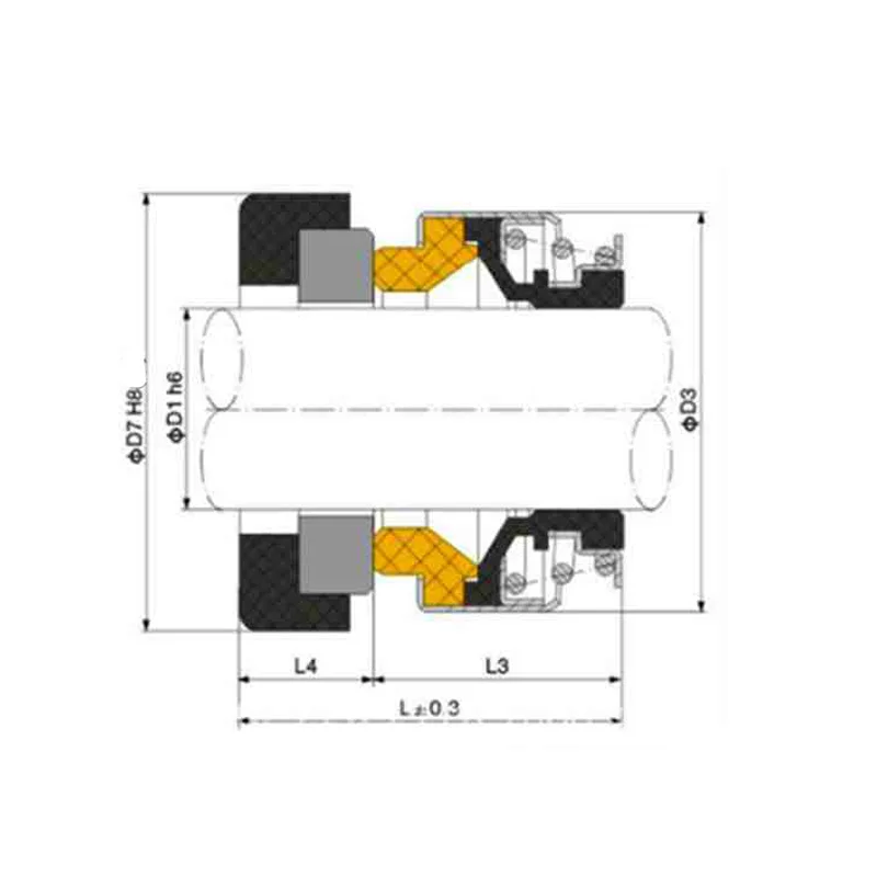 Сальники водяных насосов БЦН тип2 (сальник+механическая+керамическая часть) под