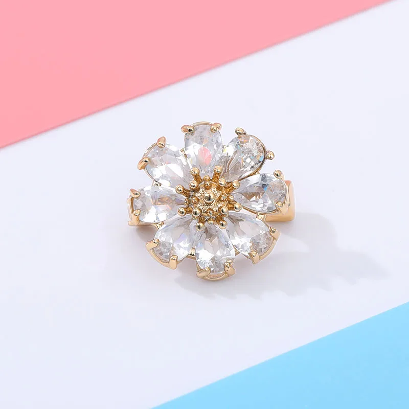 Изысканные стразы цветок булавки брошь для женщин и мужчин кристалл изысканный