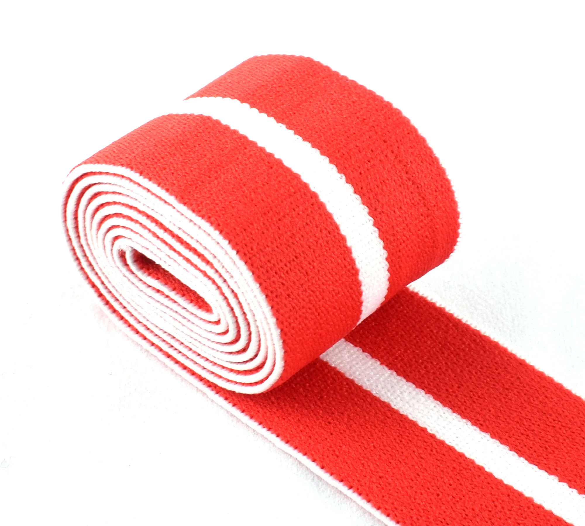 

38mm Elastic Suitable Colorful Striped Elastic Webbing Elastic Waistband for DIY Clothing Accessories Red/Yellow