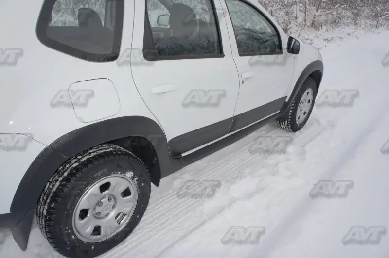 Защитные молдинги на дверь для Renault / Dacia Duster I 2010 ~ 2019 пластик ABS Стайлинг