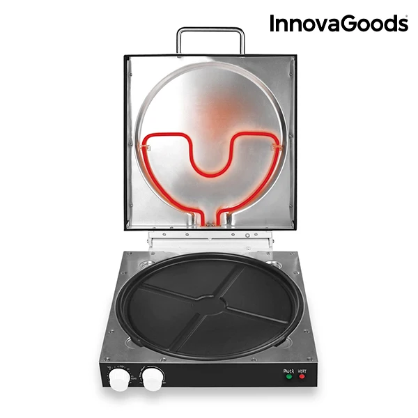 InnovaGoods коробка для пиццы Presto! С книгой рецептов 1200W черный | Бытовая техника