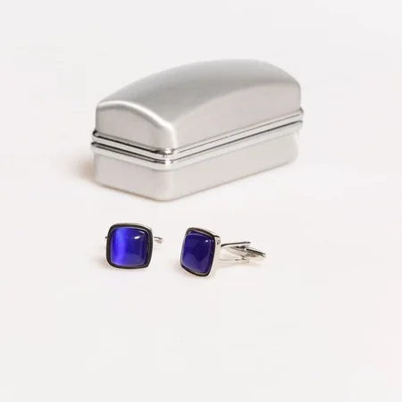 

Blue Stone Metal Sleeve Button 67826876
