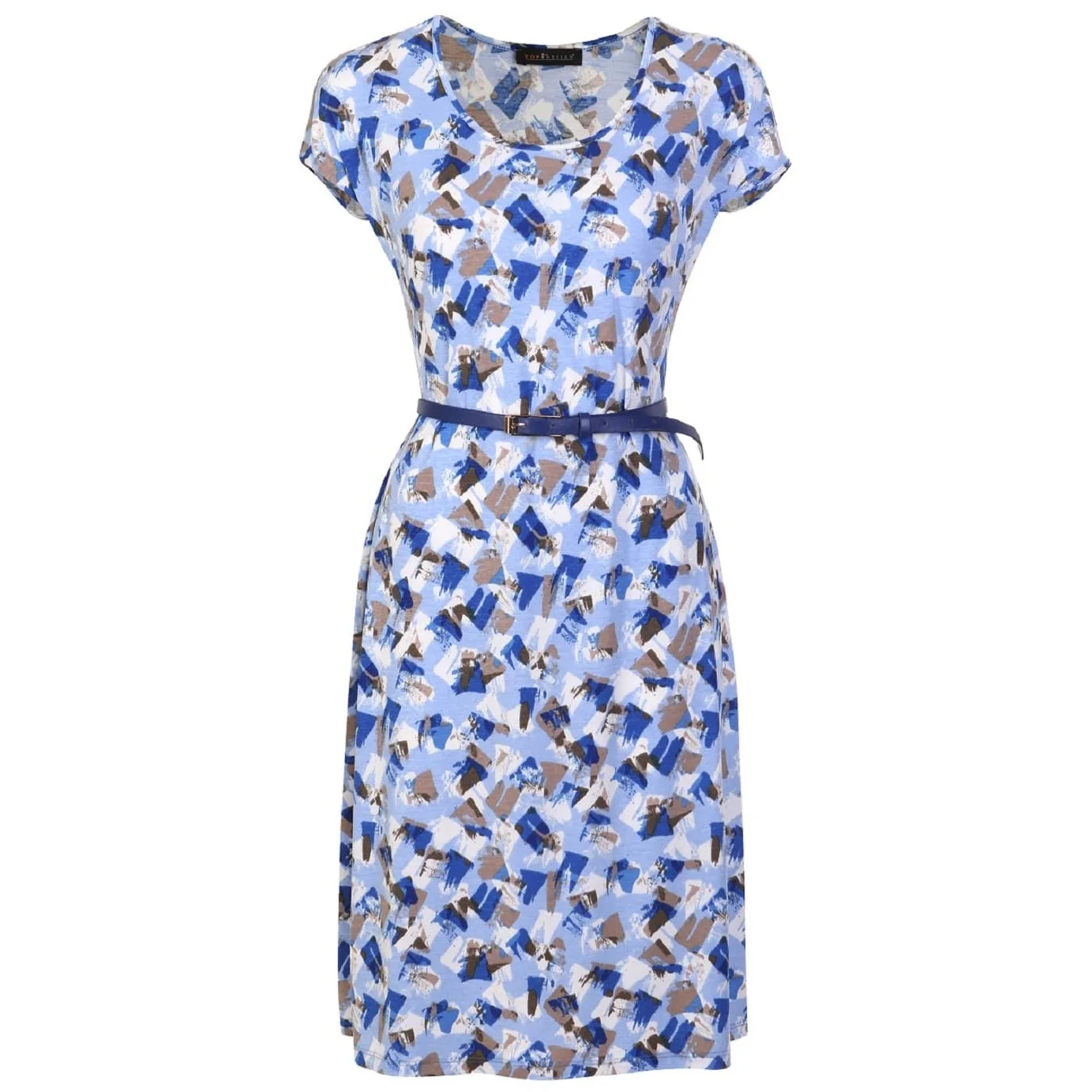 Стильное летние платье с ремнем красивая модель на лето А7 137 |