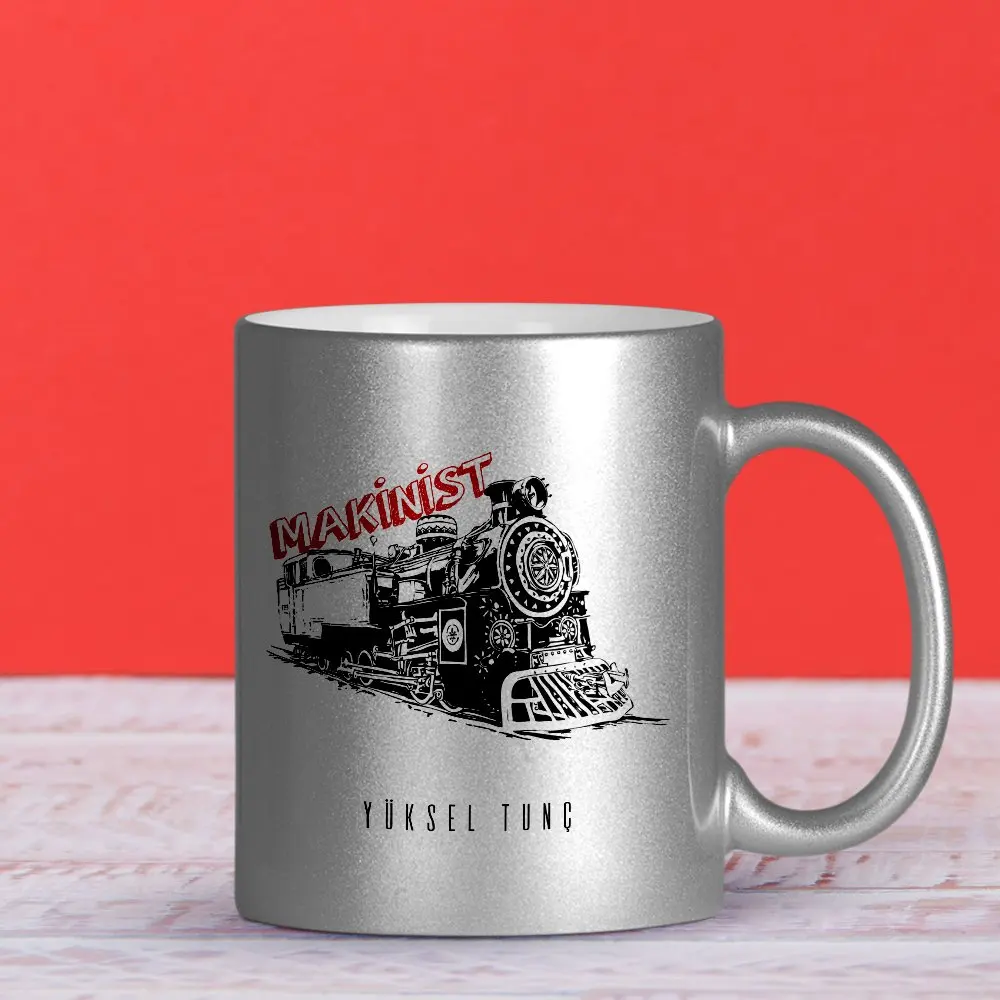 

Personalized Professional Machinist Silver Gilt Mug Cup