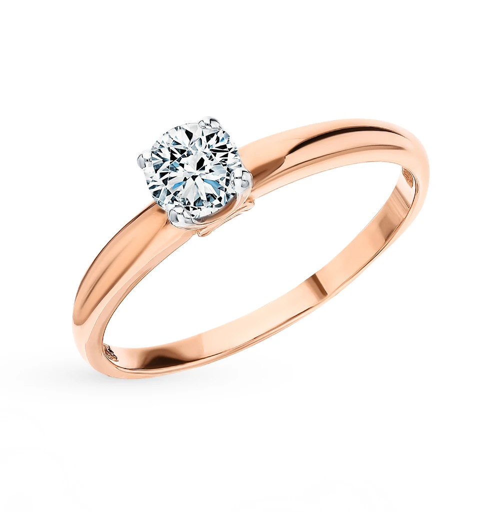 Золотое кольцо бриллианты якутии SUNLIGHT|Кольца| |