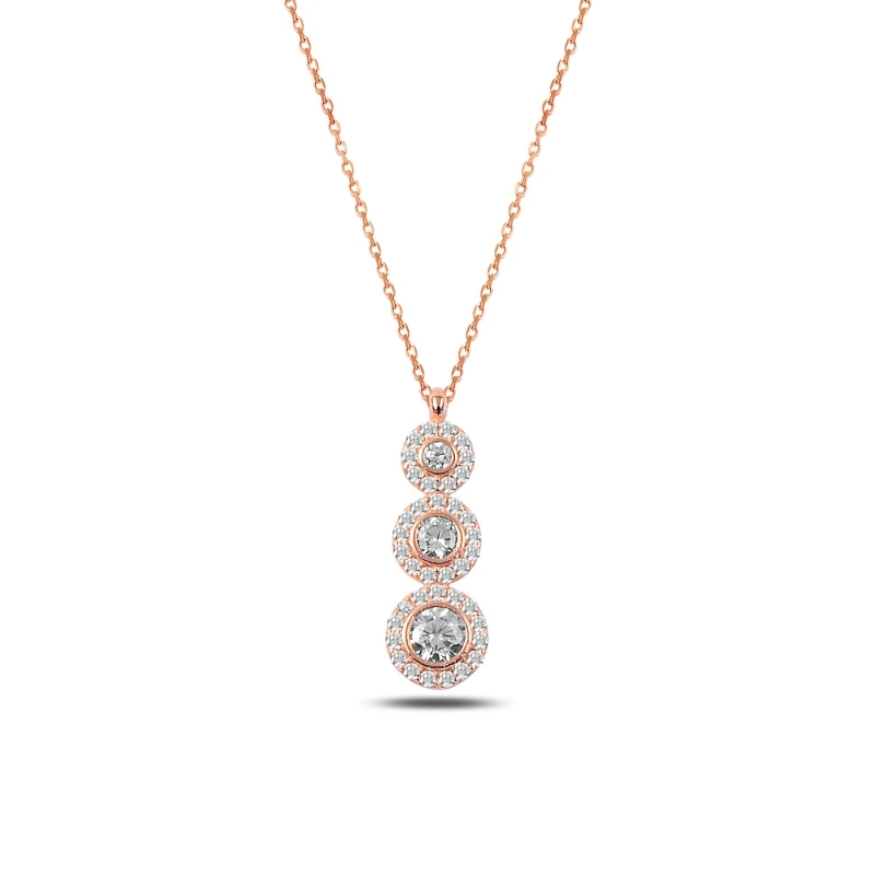 

Серебряное 925 пробы циркониевое ожерелье