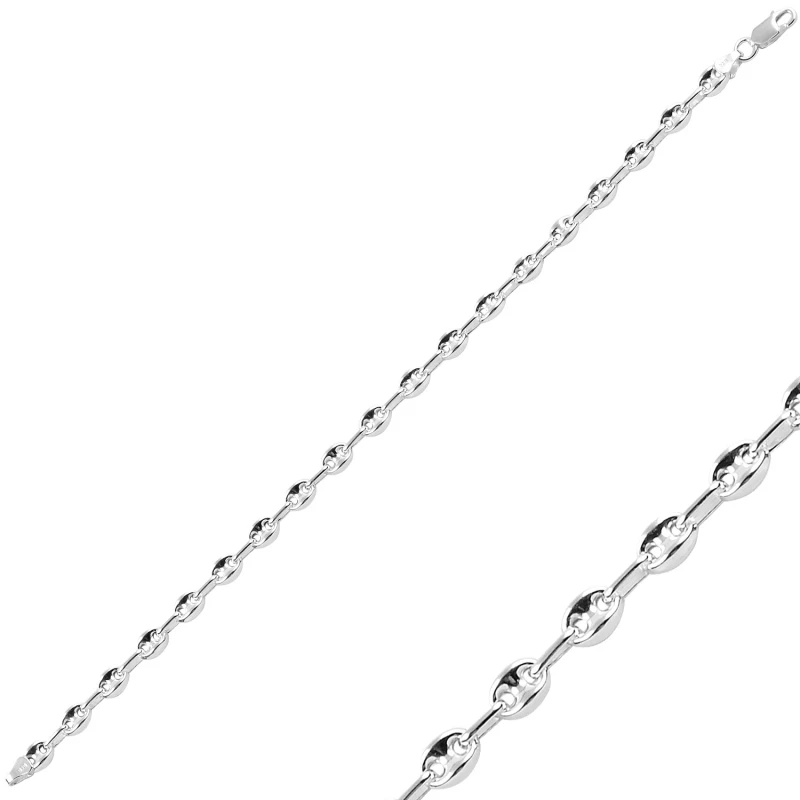 

Silver 925 Sterling 6mm Classic Hollow Sailor Chain Bracelet