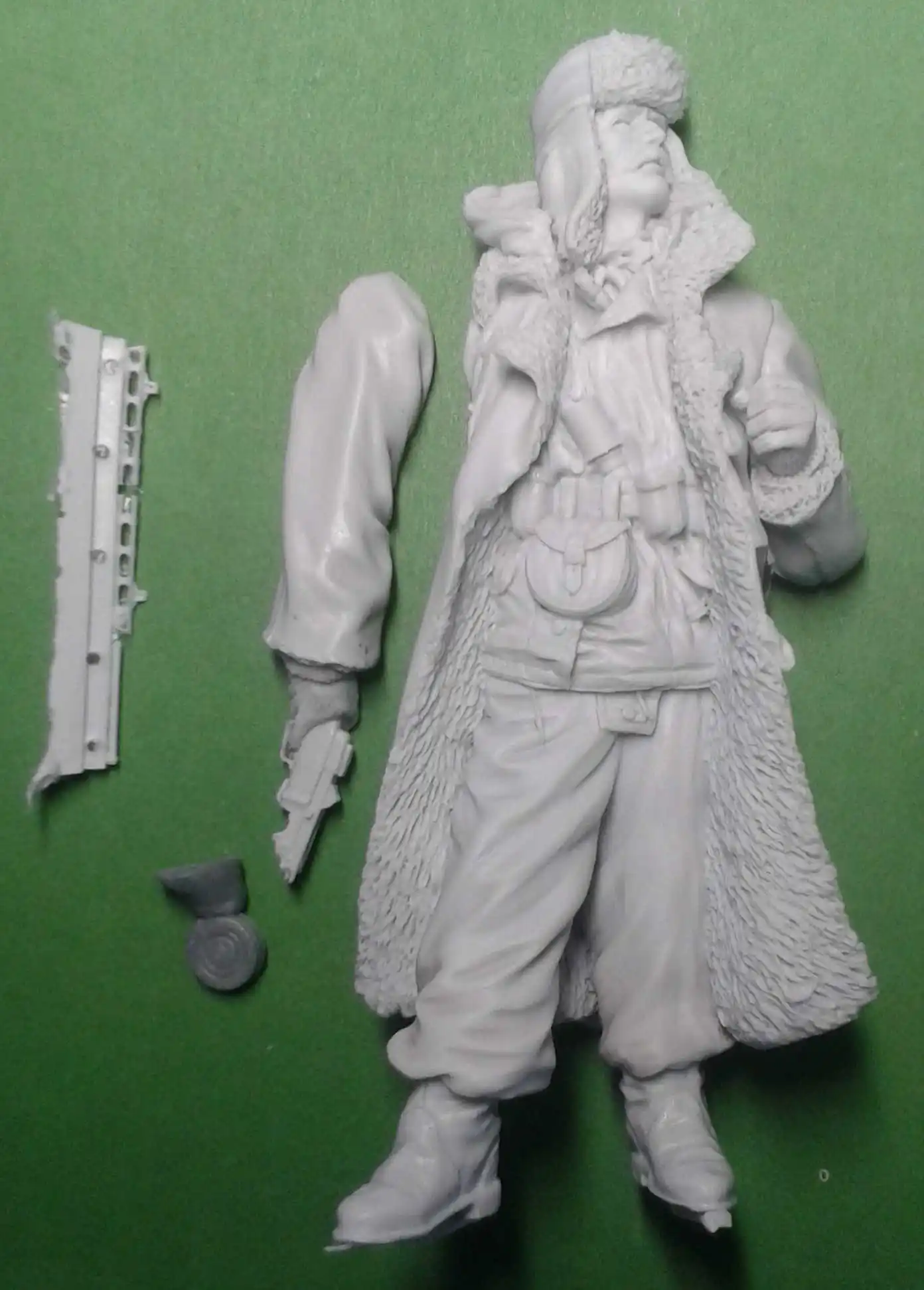 Stormtroopers german winter figure 2 scale 1:16 Resin kit 120 mm |