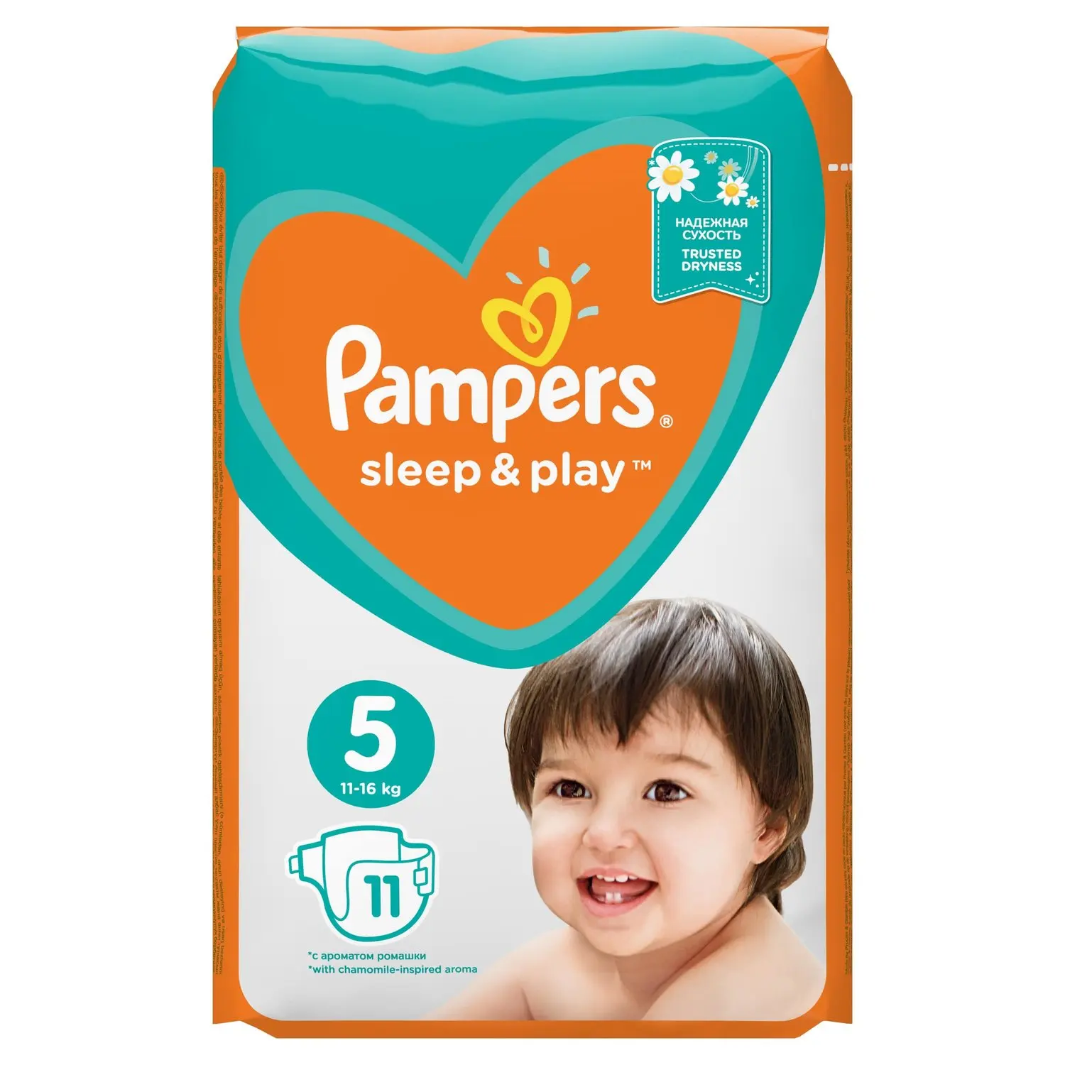 Подгузники Sleep & Play (Слип энд Плей) 11 16 кг 5 размер шт ТМ Pampers (Памперс)|Детские