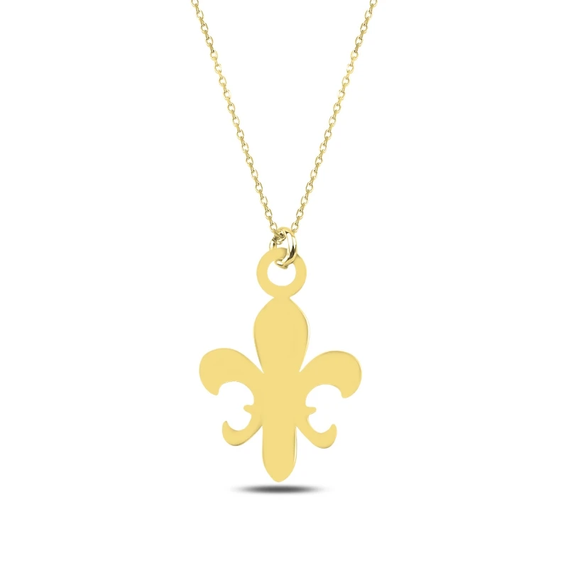 

Silver 925 Sterling Lily flower Simple Necklace
