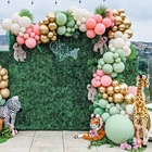 Гирлянда с зелеными воздушными шарами, украшение для дня рождения, праздника для будущей матери, свадьбы, Дня Святого Валентина