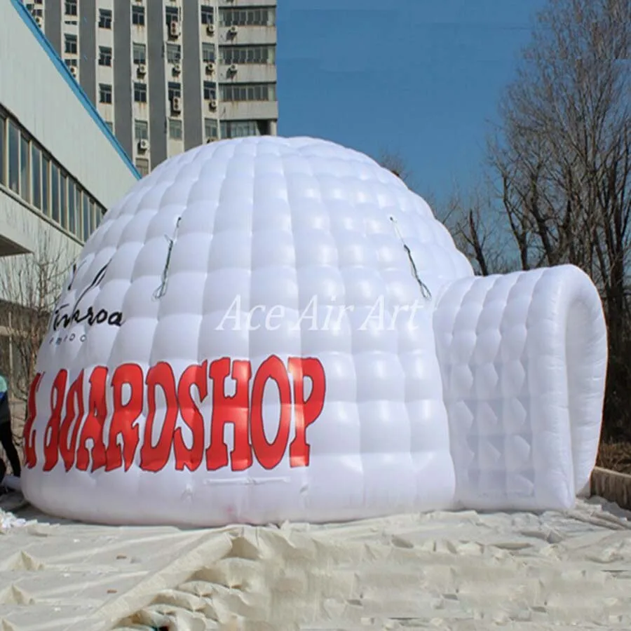 Лидер продаж гигантская белая палатка igloo на заказ надувная пузырьковая надувной