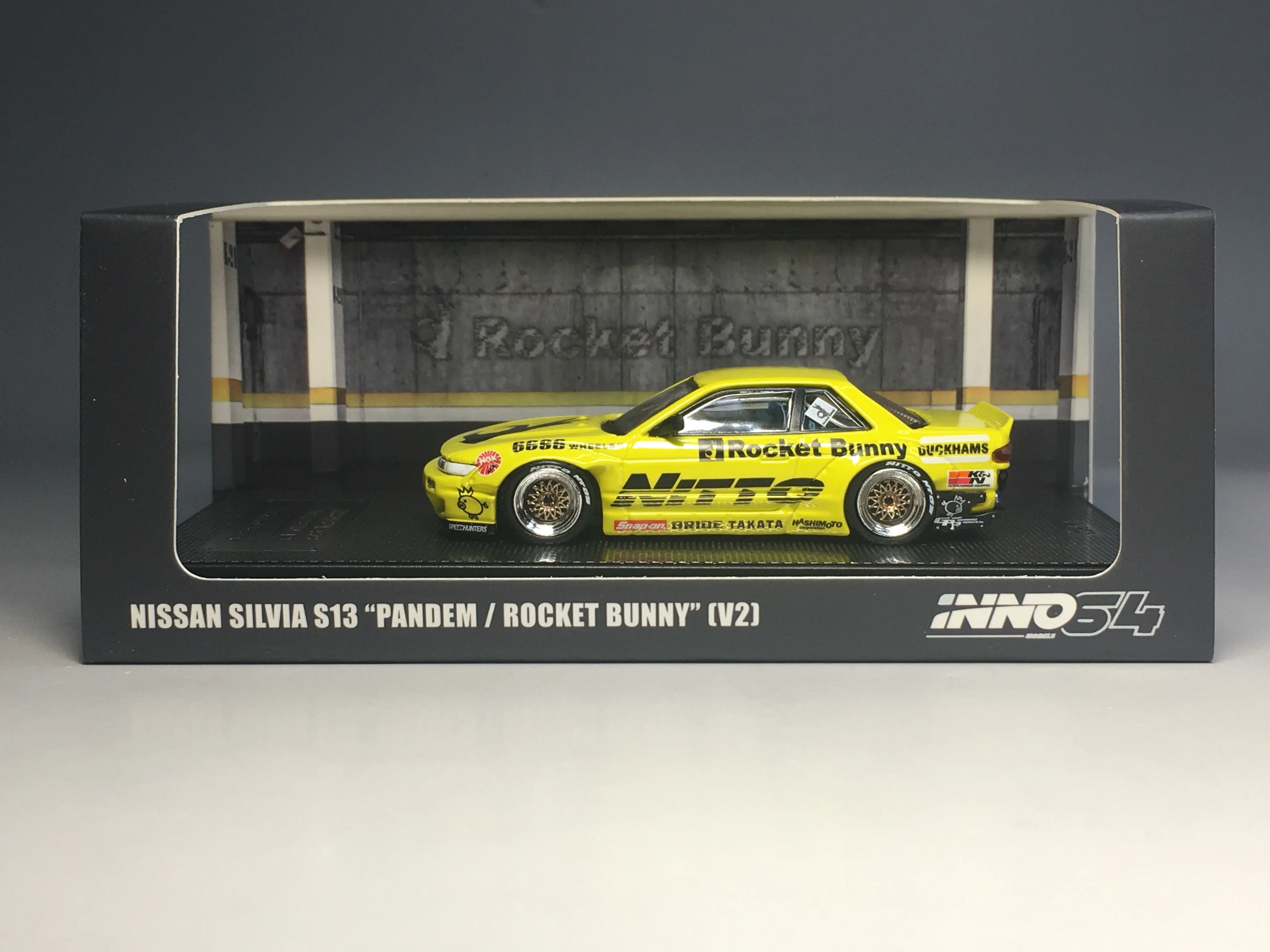 

inno64 1:64 Nissan Silvia S13 Pandem/Rocket Bunny V2 DieCast Model Car Collection Limited Edition