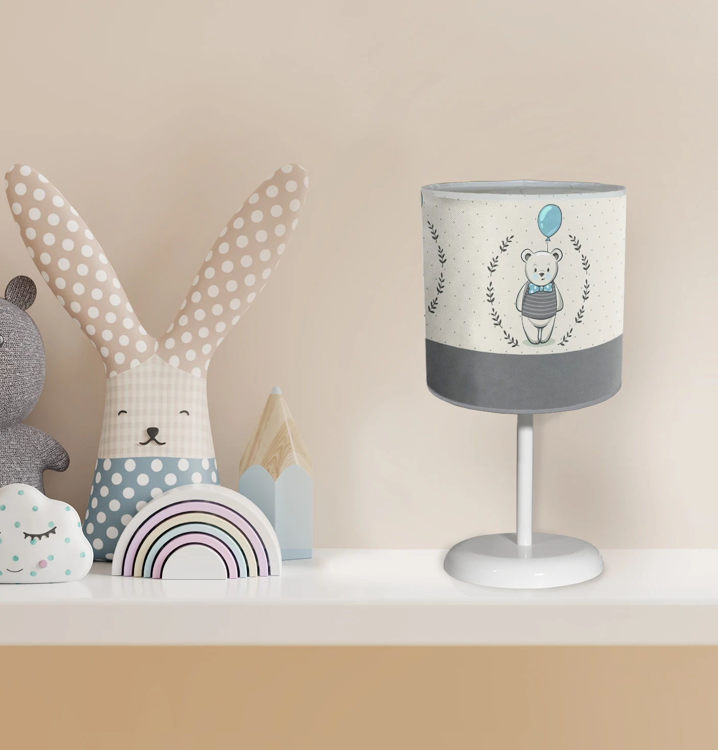 

kids room lampshade models decoration baby lighting light table lamp chandelier lampshade bear balloon animal patterned