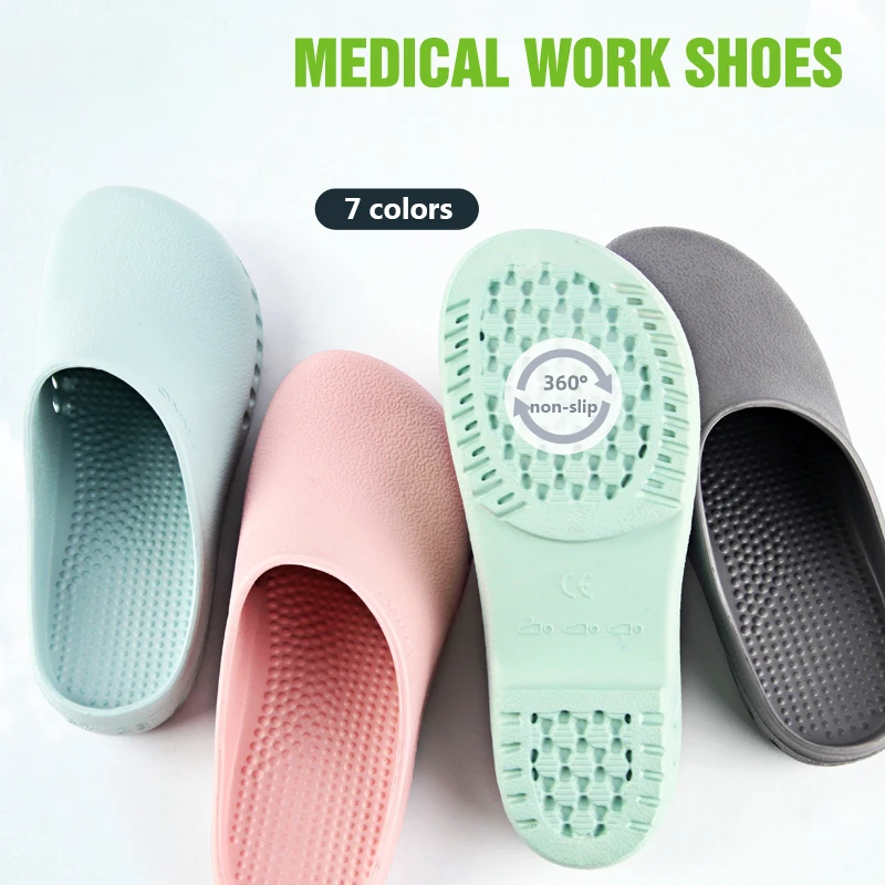 الطبية فرك أحذية للنساء الرجال الممرضات الأطباء قباقيب عدم الانزلاق منزلقات المسبح صنادل شاطئ داخلي المنزل إيفا النعال ANR1501