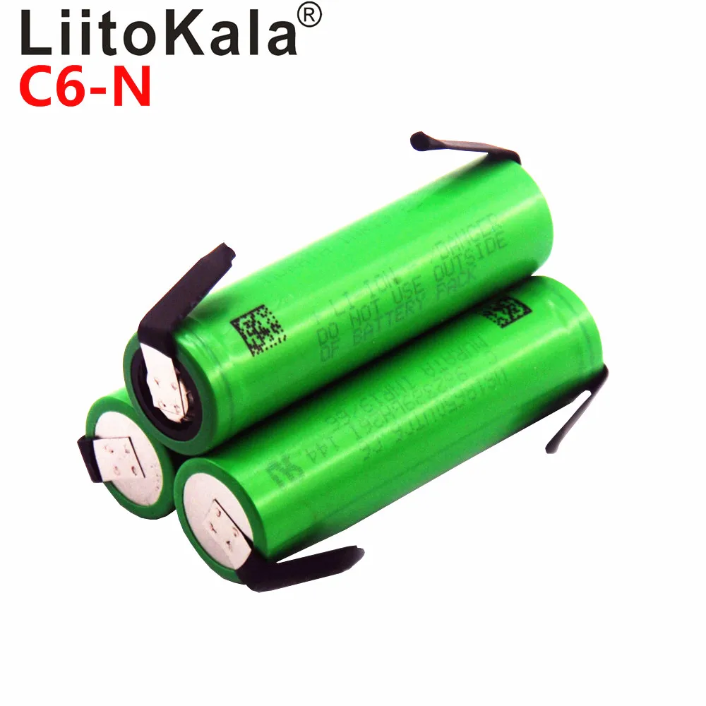LiitoKala VTC6 18650 аккумулятор литий-ионные литиевые батареи высокого стока 30A разряда высокого разряда