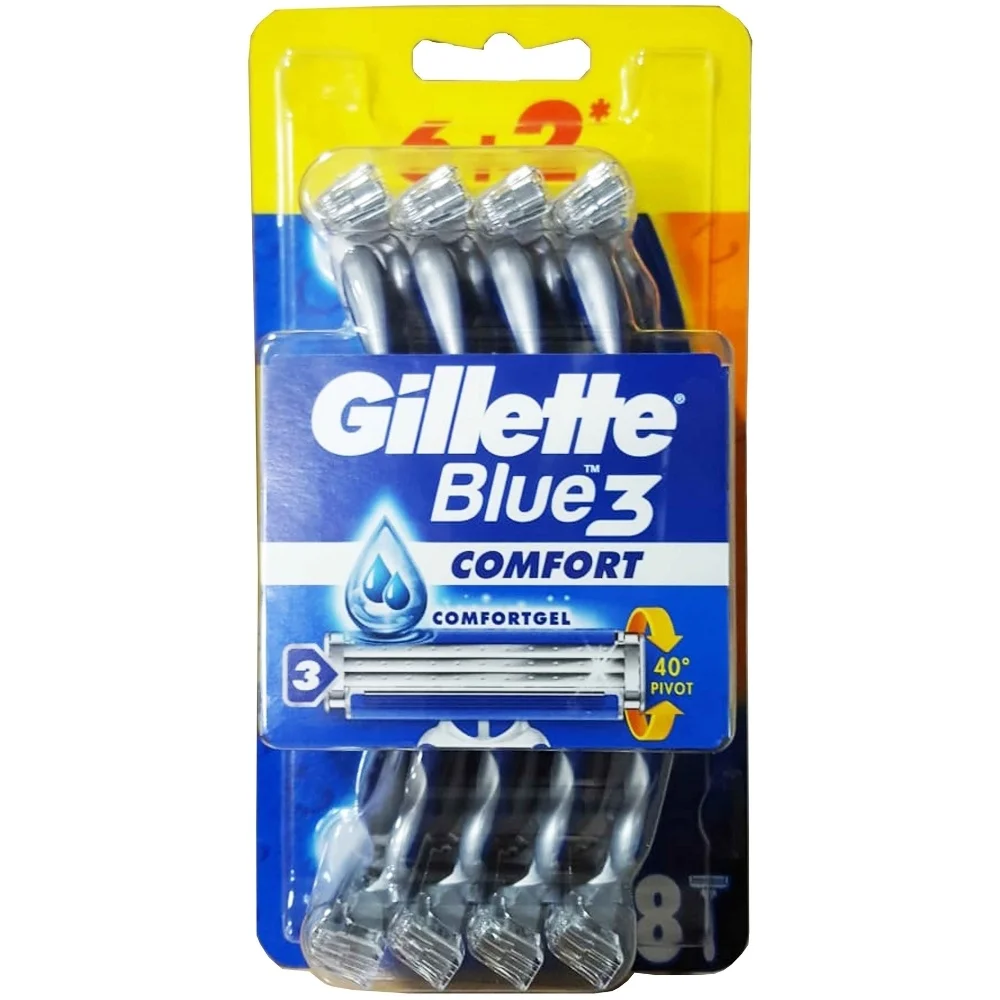 

Blue3 Comfort Disposable Razor - 8 Pcs in 1 Pack