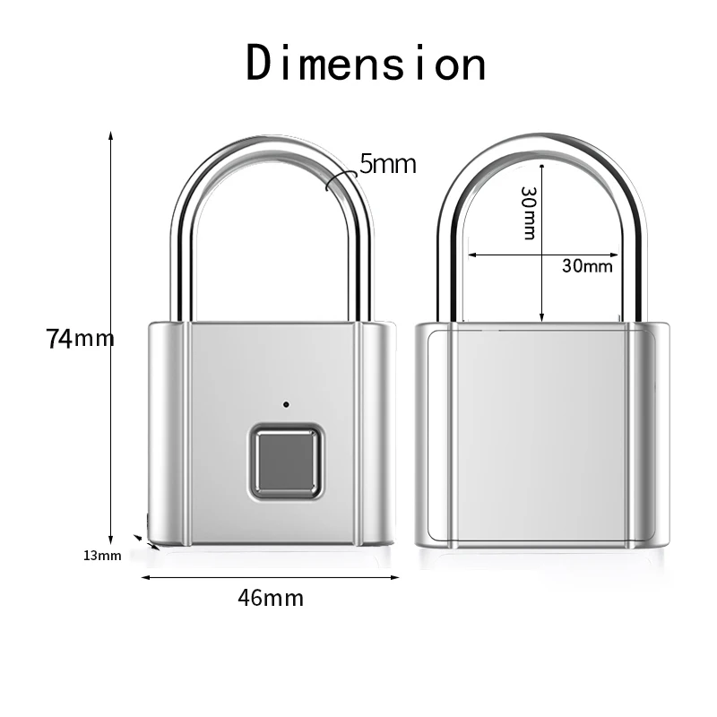 Умный дверной замок без ключа USB-зарядка со сканером отпечатков пальцев