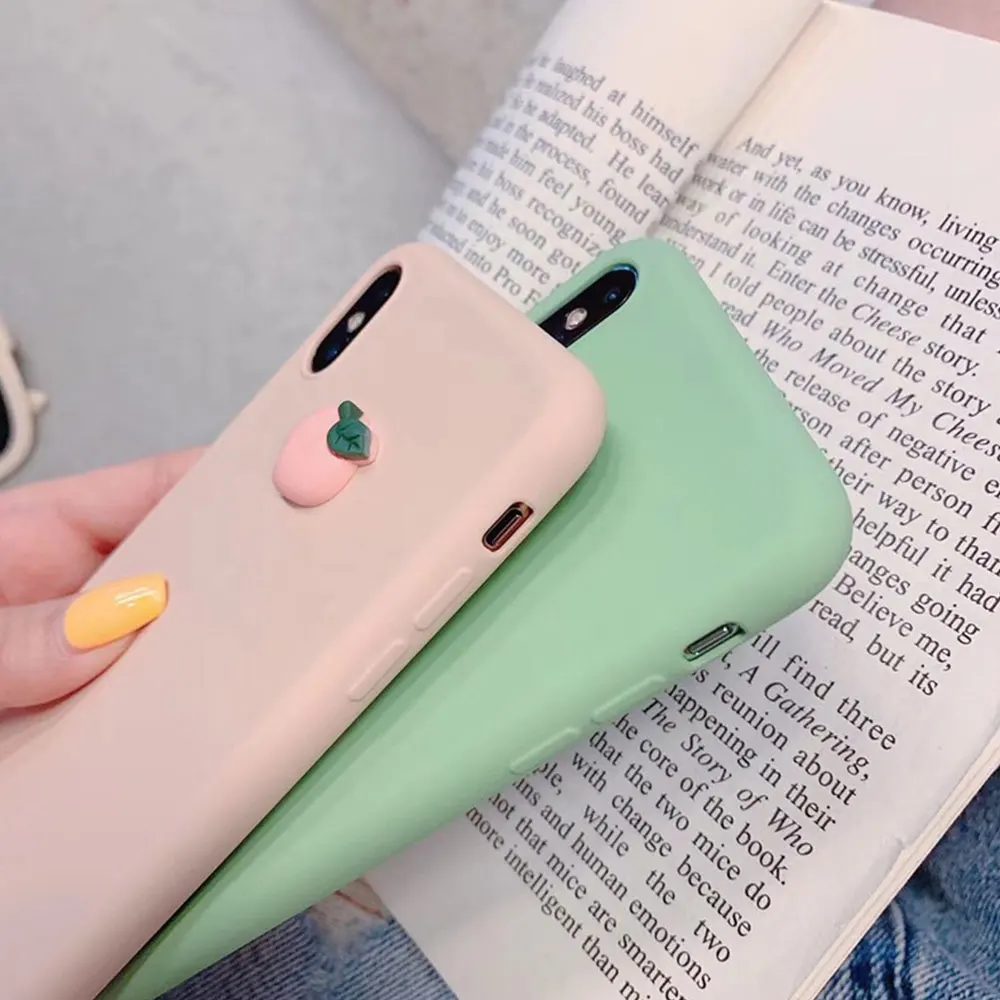 3D с рисунками фруктов рисунком Телефон чехол для iPhone 6S Чехол 7 6 плюс девчушки