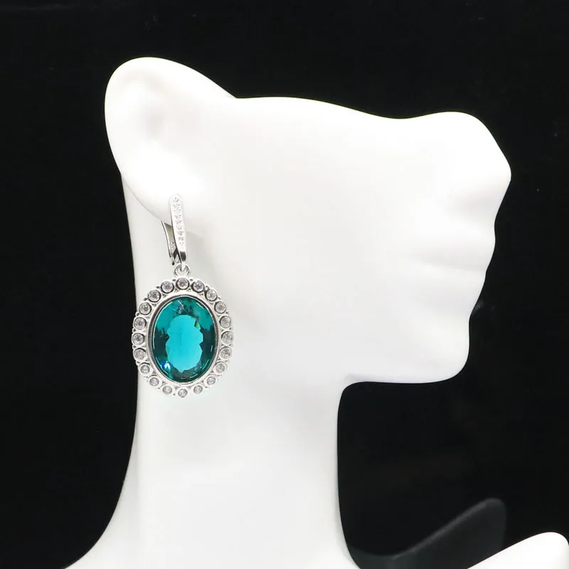 Женские серьги из серебра 2021 пробы 42x19 мм|dangle earrings|silver dangle earringssilver earrings |