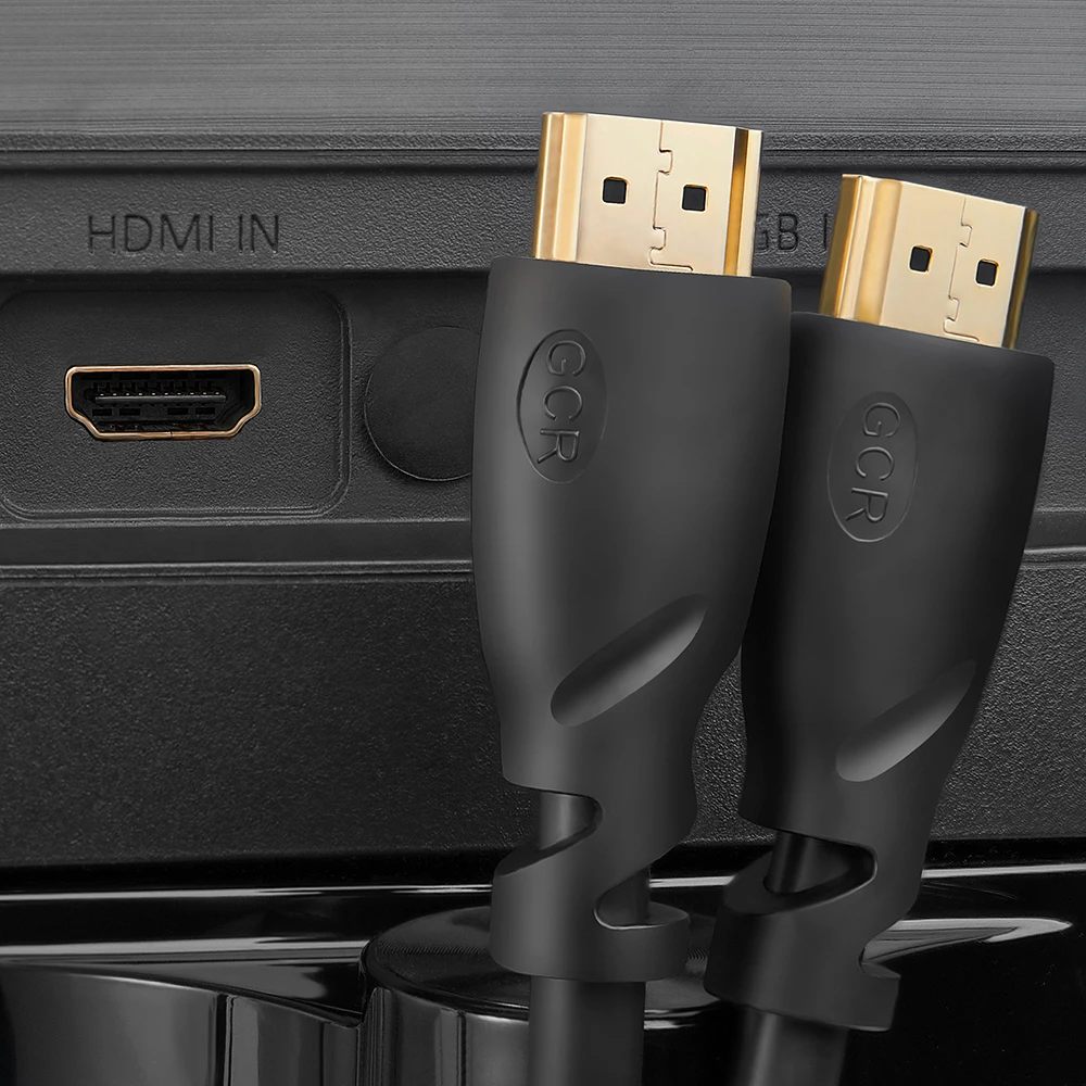 GCR Premium кабель HDMI to 4К для монитора проектора ПК ноутбук Smart TV PS cable for Samsung Xiaomi LG Sony