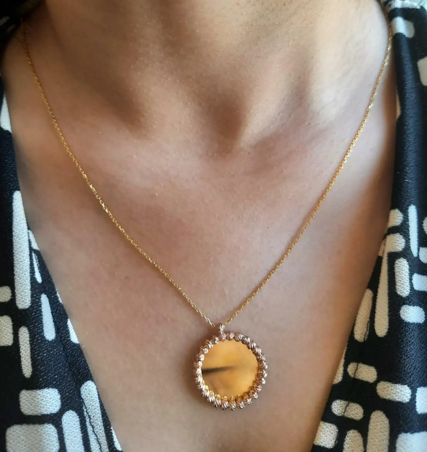 

Gold Plate Covering Personalized 925K Sterling Silver Necklace For Women Adjustable Gift ideas Trend Jewelries