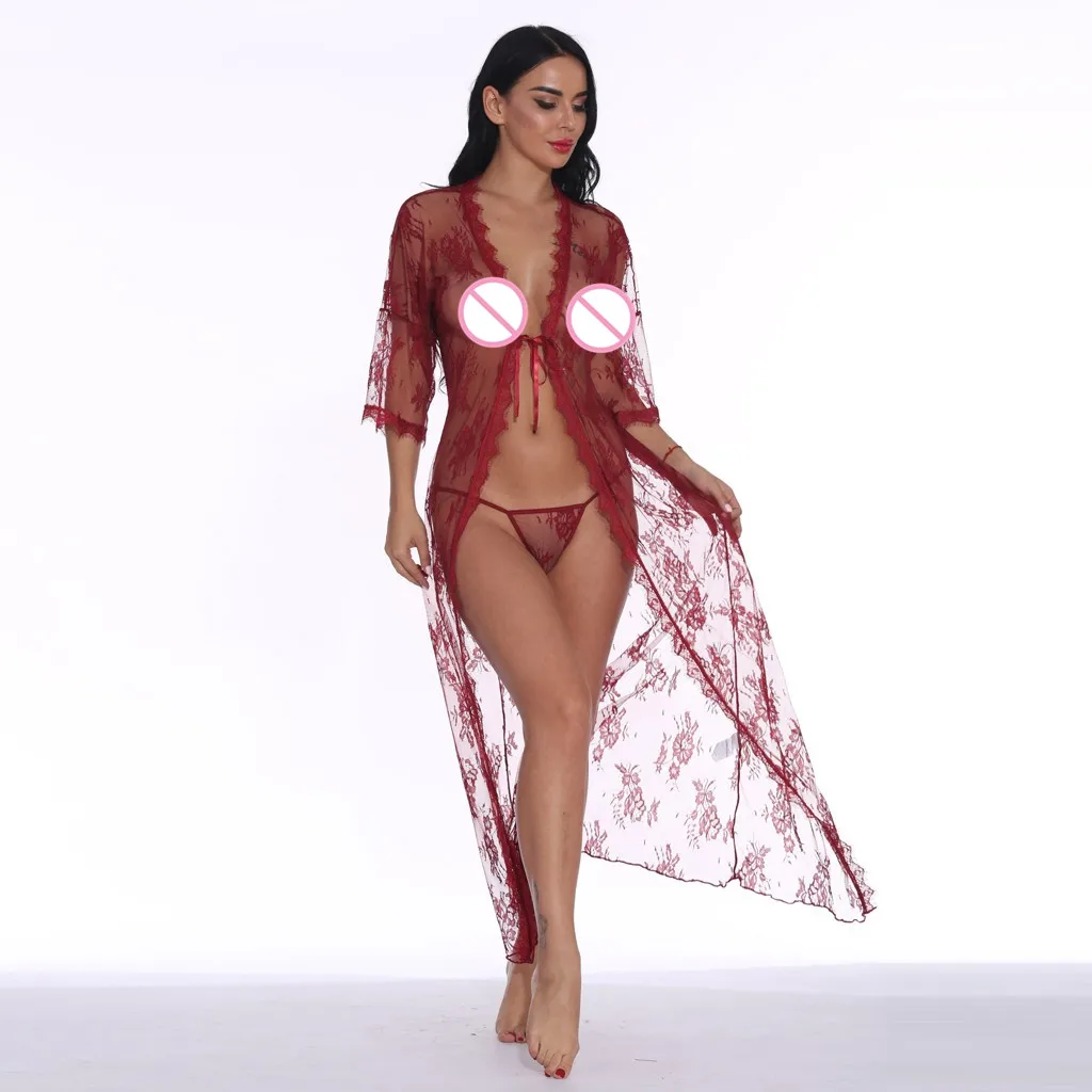 

Women Sexy Lingerie Babydoll Sleepwear Underwear Hot Lace Open Bra Erotic Teddy Sexy Costumes Nightwear Sexy Transparent Robe