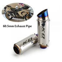38 60 5mm slip on universal exhaust pipe escape muffler with removable db killer silencer for motorcycle dirt street bike atv