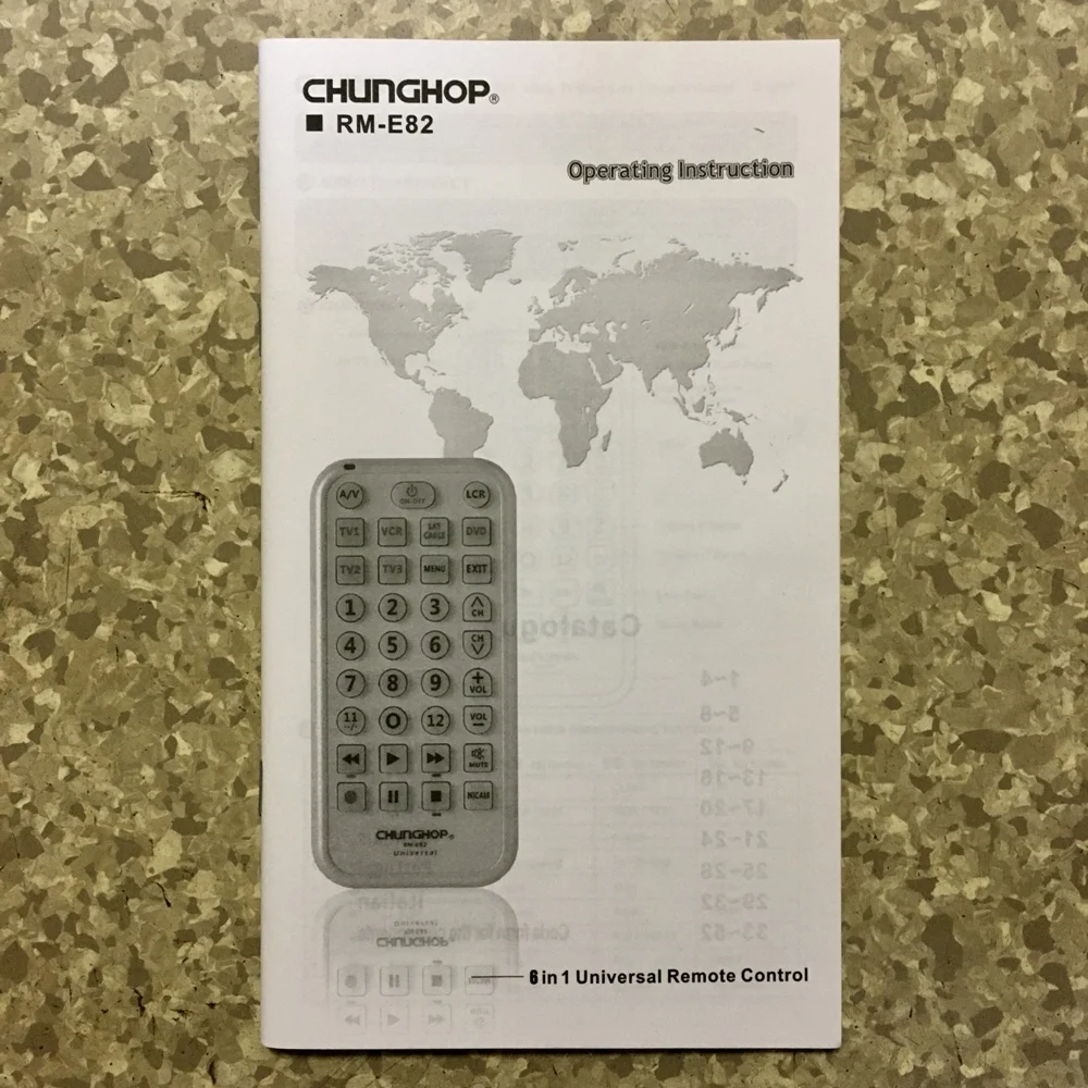 Пульт дистанционного управления универсальный CHUNGHOP RM-E82 [6 в 1] | Электроника