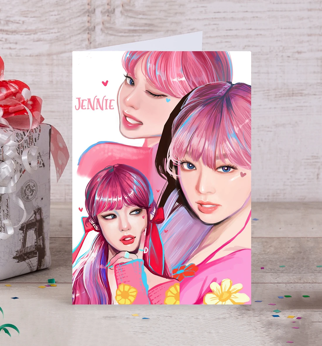 Открытки 2 шт. BLACKPINK (Поздравление Праздник Вечеринка Приглашение) | Дом и сад