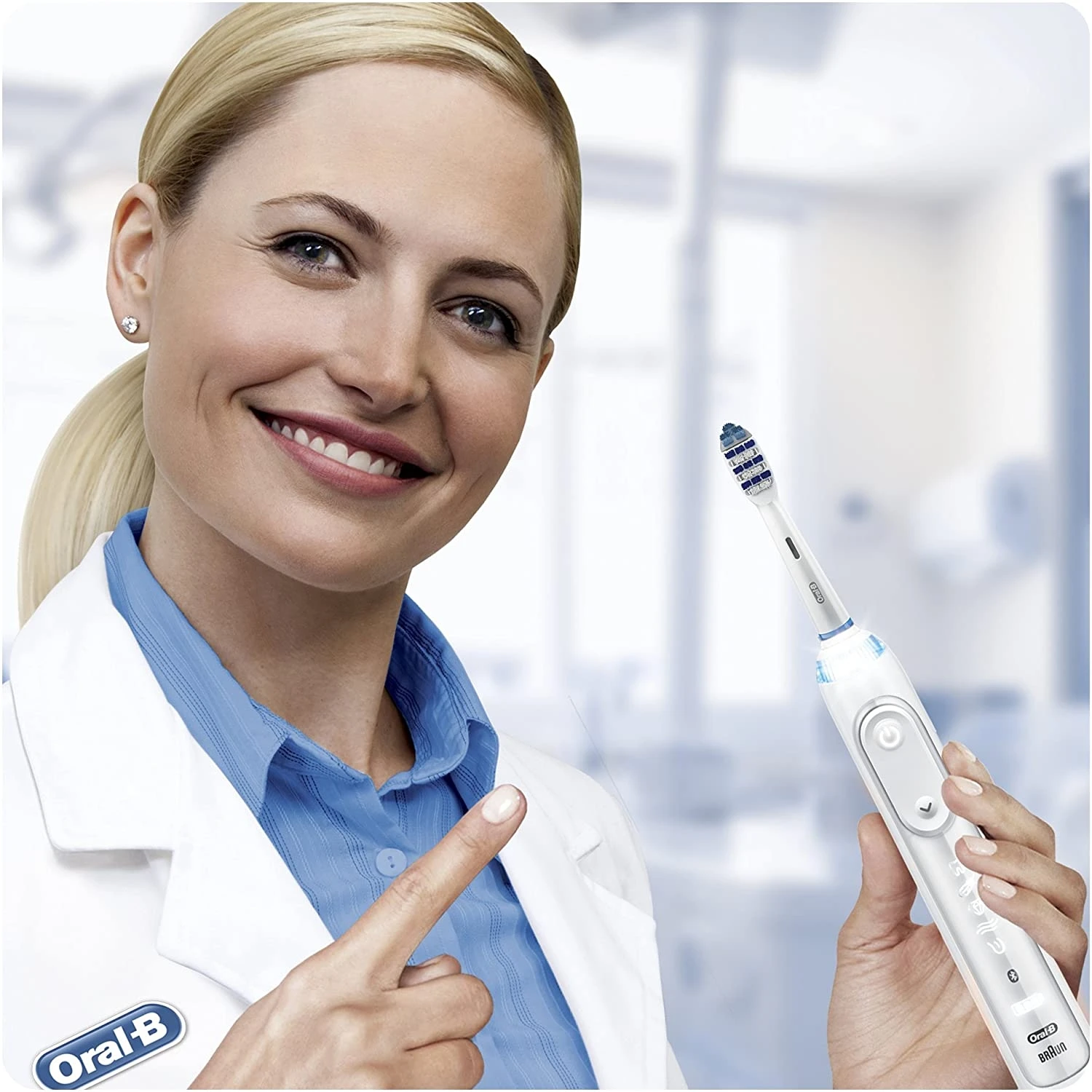 Сменная оригинальная электрическая зубная щетка Oral B Trizone с 4