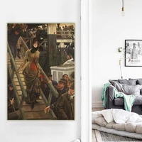 citon james tissot%e3%80%8aembarkation in calais%e3%80%8bcanvas oil painting artwork print poster picture wall decor home living room decoration