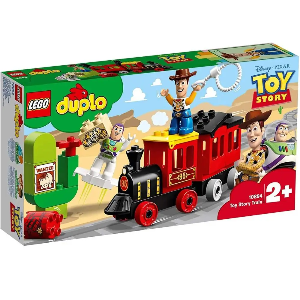LEGO DUPLO поезд История игрушек (10894) с фигурками Вуди Базз Лайтер Дисней блоки duplo
