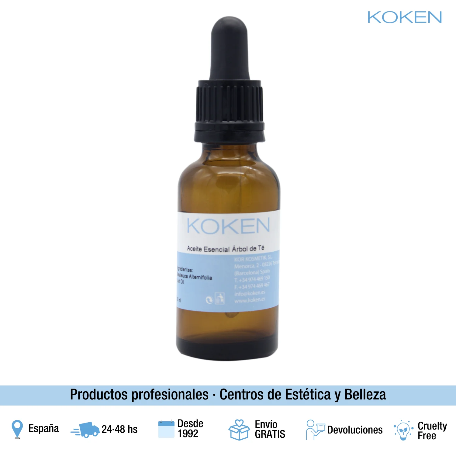 KOKEN-эфирное масло чайного дерева 30 мл-для лечения акне против вшей нит гриба... 100%