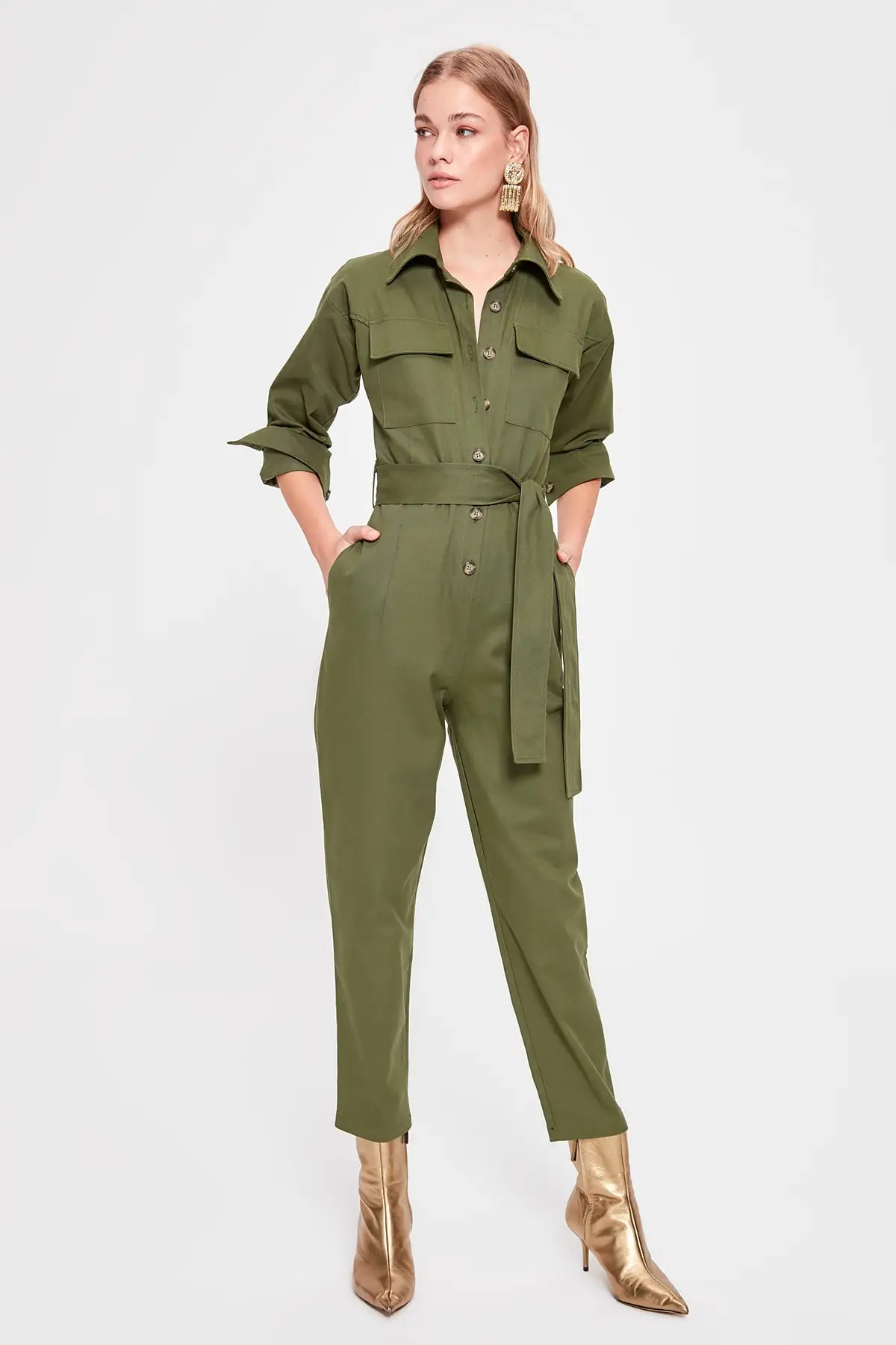 

Trendyol Belted Jumpsuit TWOAW20TU0065