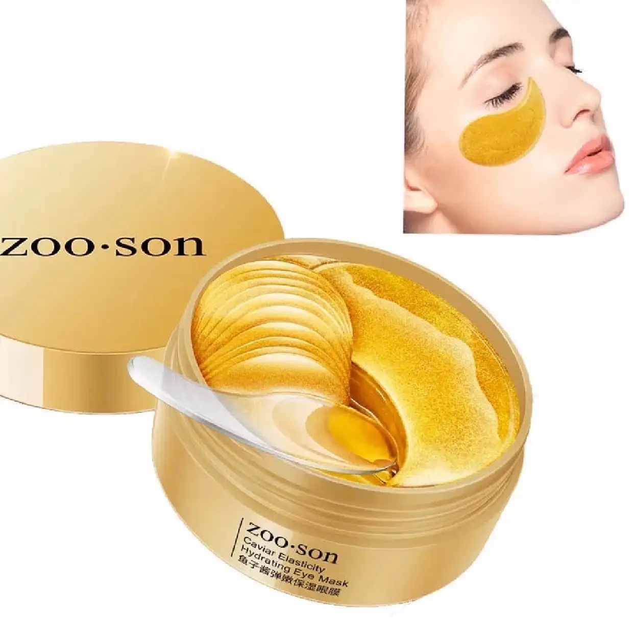 Патчи для глаз Увлажняющая прозрачная коллагеновая маска кожи вокруг Zoo-son
