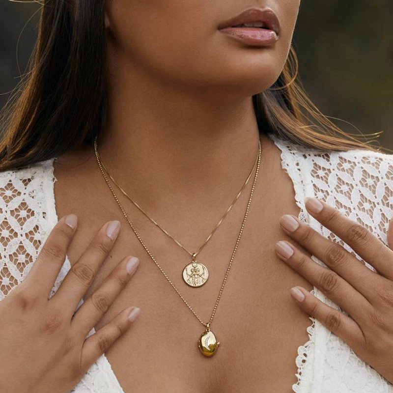 Греческая мифология Vintage Hecate ожерелье богини для женщин из нержавеющей стали